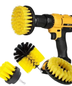 4-delige Schoonmaakborstelset voor in de boormachine - Maak velgen schoonmaken makkelijker dan ooit!